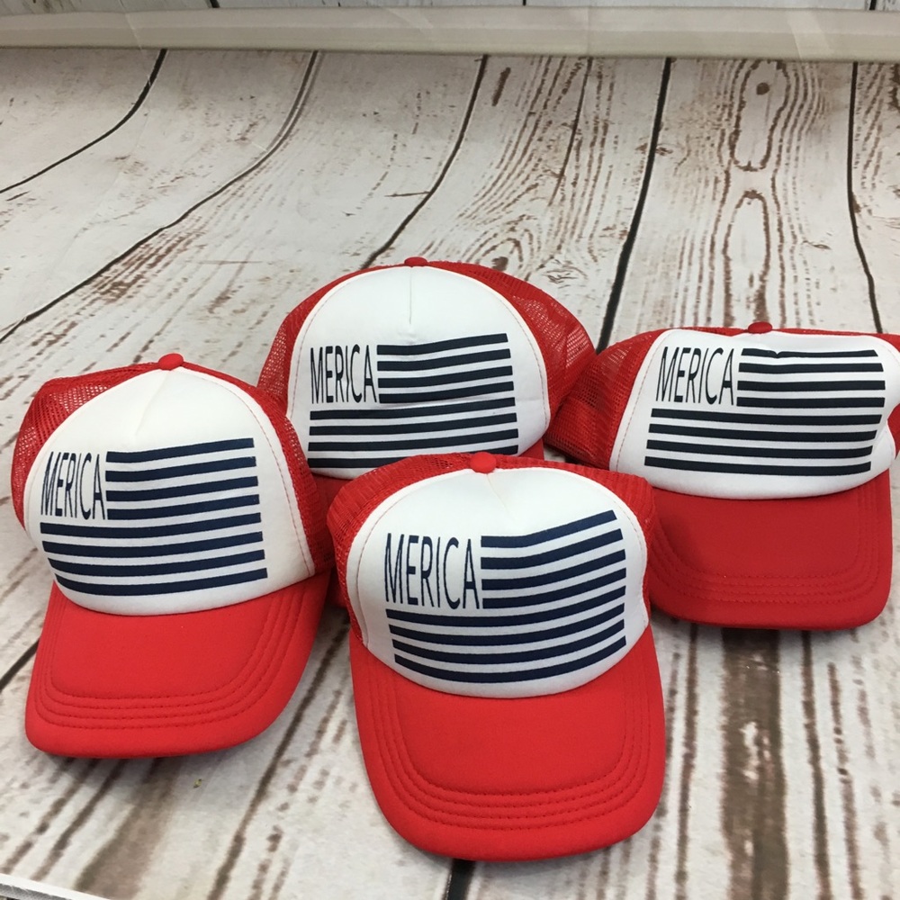 💜Last One! New “Merica” Snap-back Hat - Picture 1 of 8